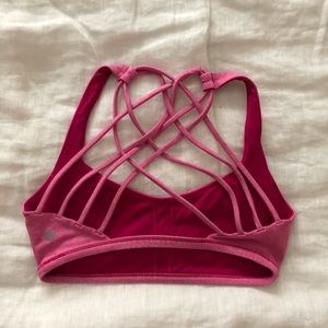 Lululemon Free to be Wild Pink Sports Bra